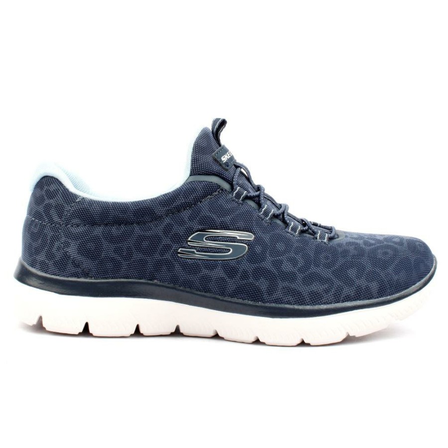 Women Skechers | 150111 Summits - Navy Blue