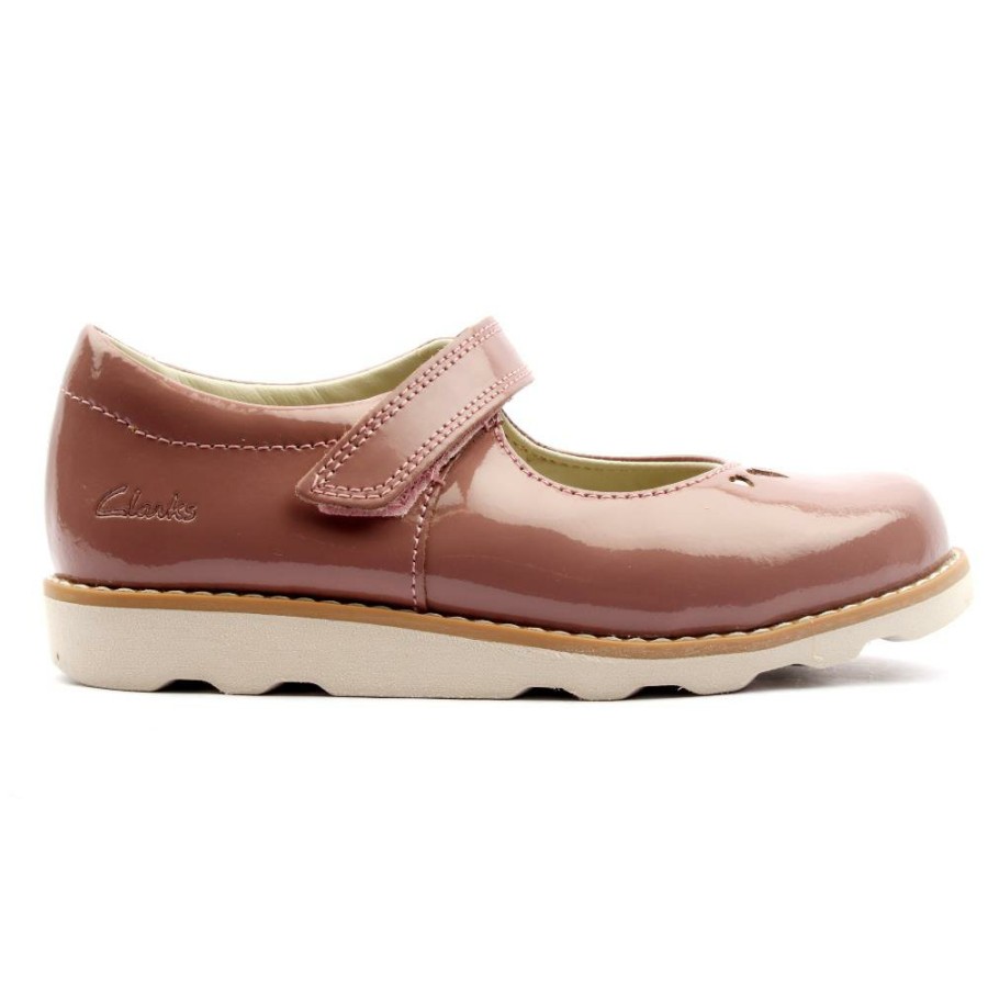 Kids Clarks | Crown Jane K Strap Shoe - Pink Patent F