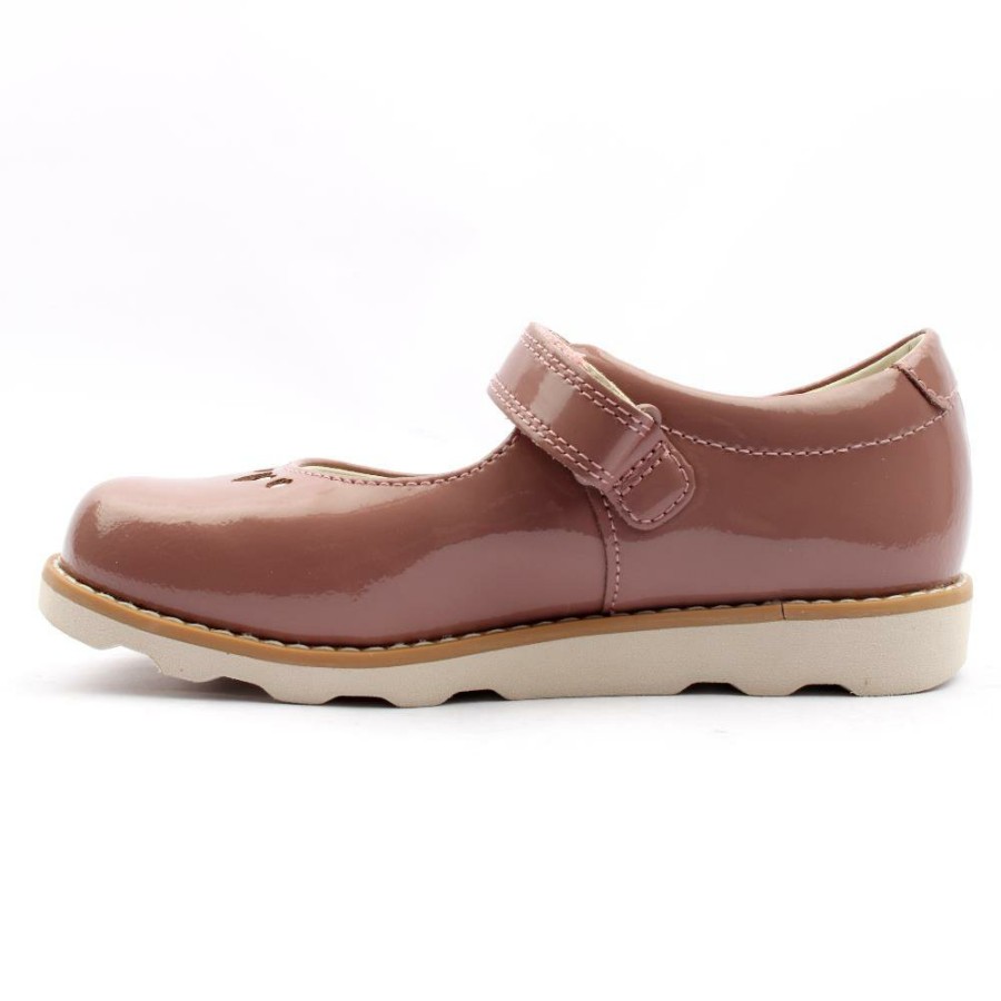 Kids Clarks | Crown Jane K Strap Shoe - Pink Patent F