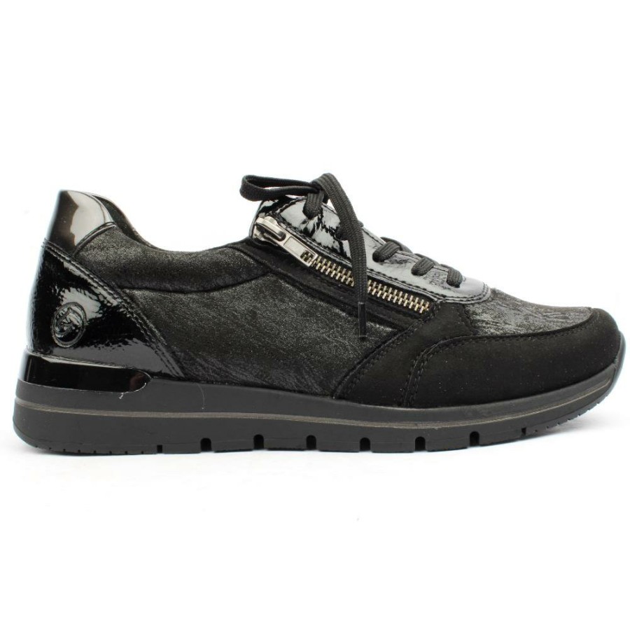 Women Remonte | Rieker R6700 Shoe Ladies - Black