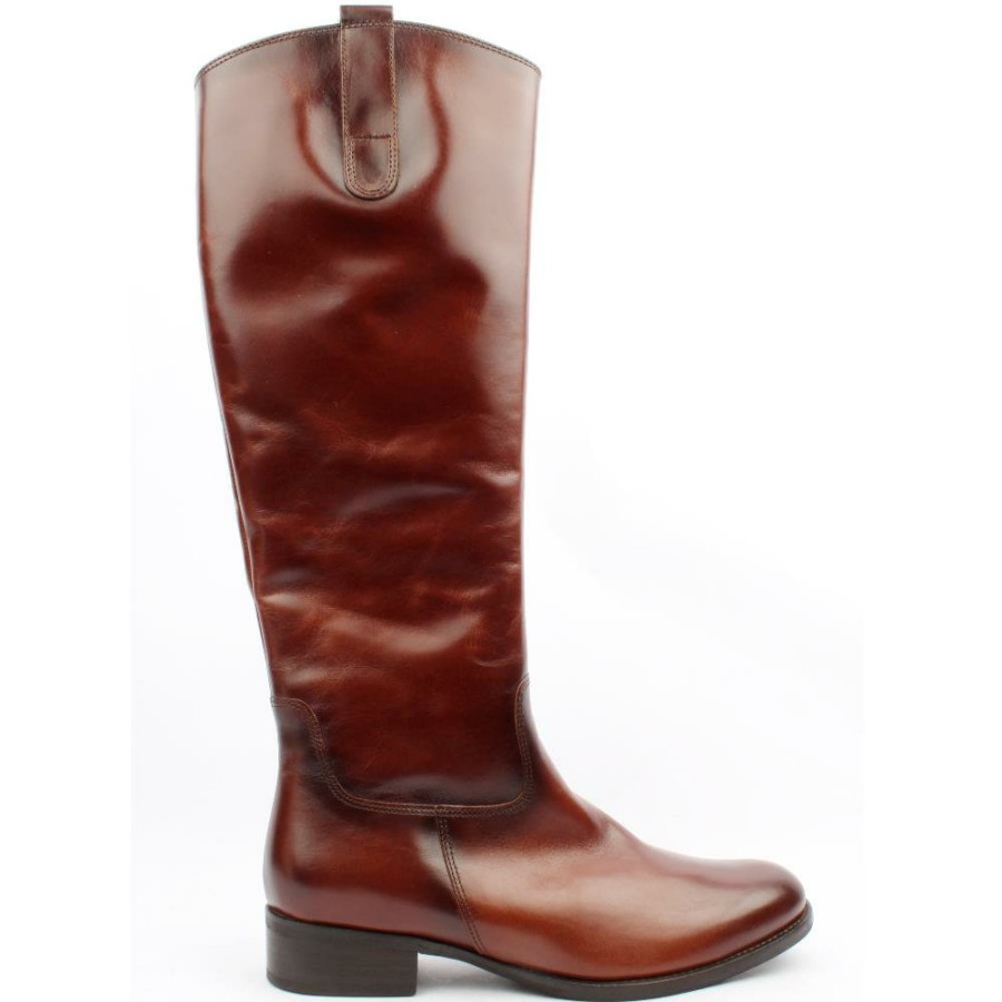 Women Gabor | 31649 Knee High Boot - Tan Leather