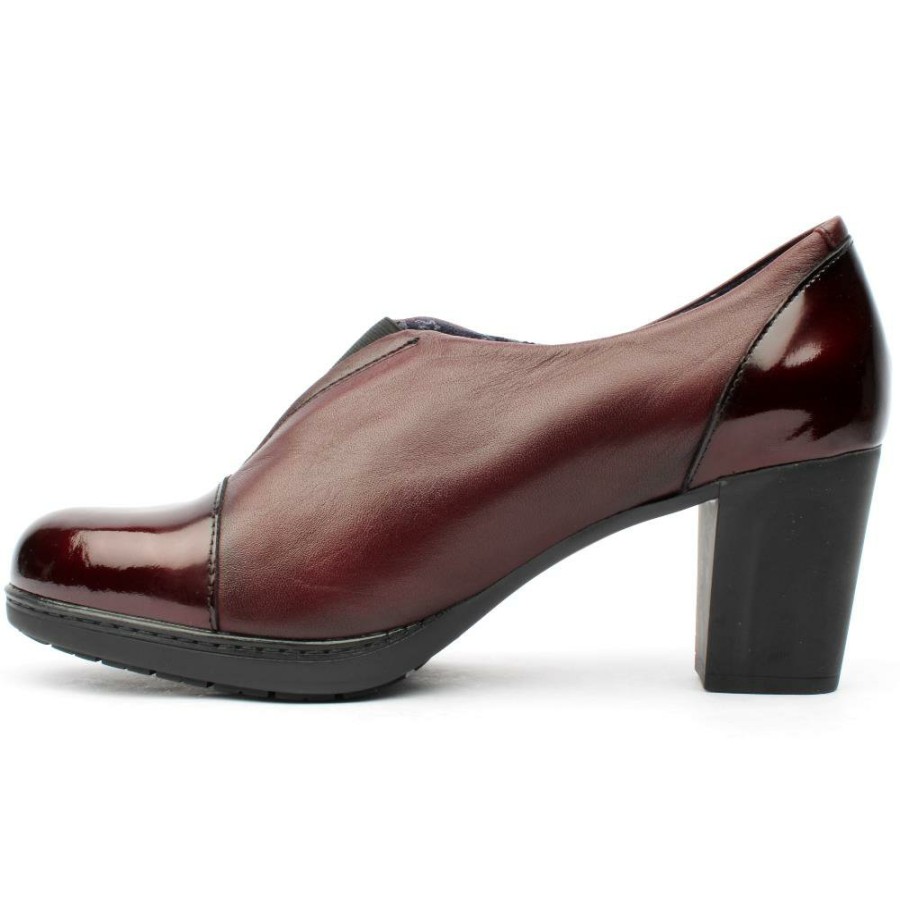 Women Fluchos | Dorking Fluchos D9112 High Front Shoe - Burgundy