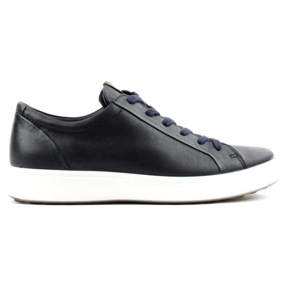 Men ECCO | 470364 Laced Shoe Soft 7 - Navy