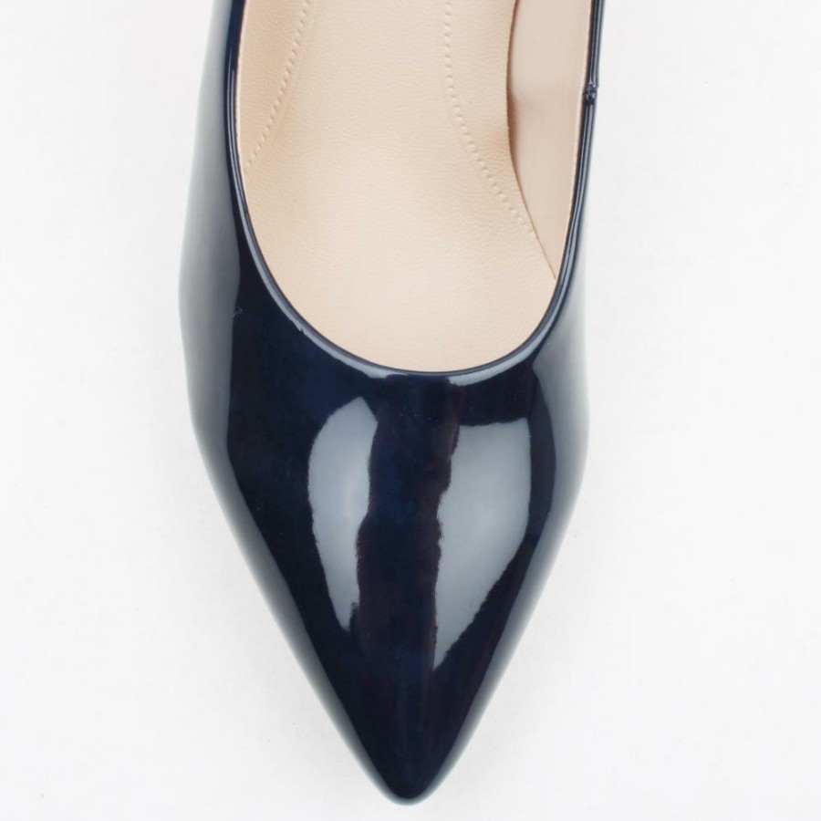 Women Gabor | Gab380 Court Shoe - Navy Patent