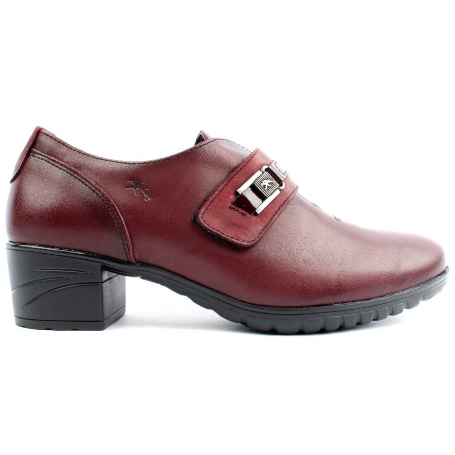 Women Fluchos | F0587 High Front Shoe - Burgundy