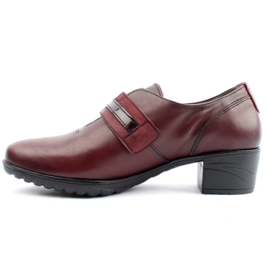 Women Fluchos | F0587 High Front Shoe - Burgundy