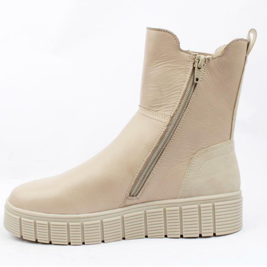 Women Rieker | W1062 Gusset Boot - Beige