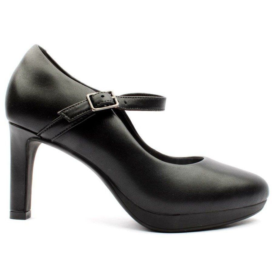 Women Clarks | Ambyr Shine Shoe - Black