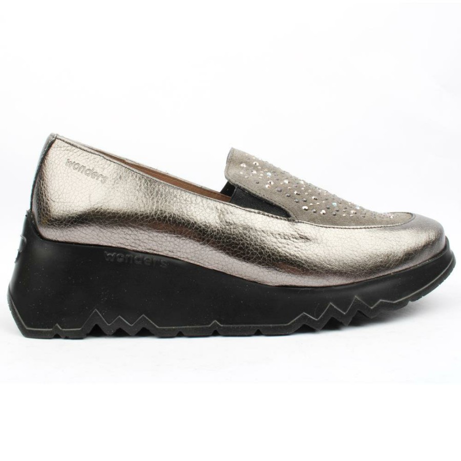 Women Wonders | E6733 Slip On Shoe - Grey