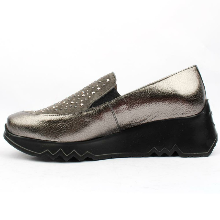 Women Wonders | E6733 Slip On Shoe - Grey