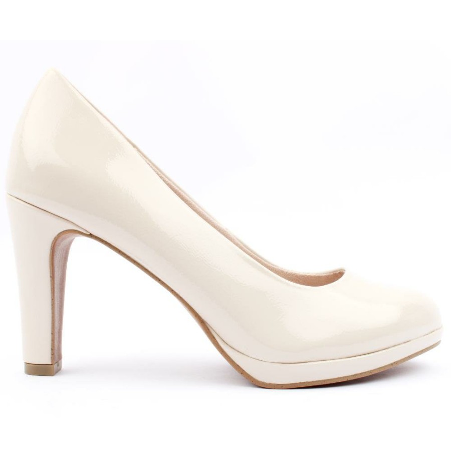 Women Marco Tozzi | 22412 Court Shoe - Powder