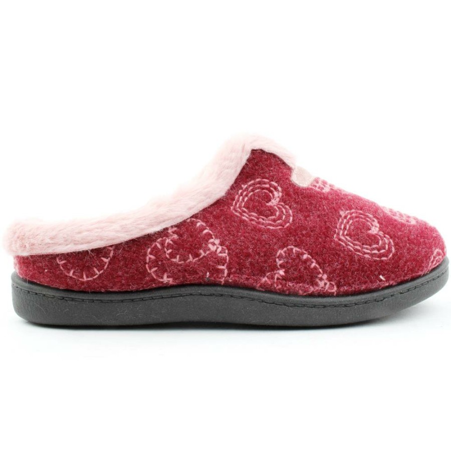 Women Plumaflex | R12206 Slipper - Burgundy