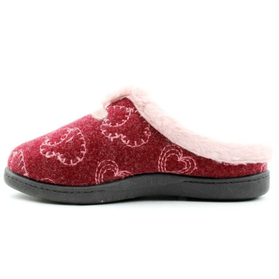 Women Plumaflex | R12206 Slipper - Burgundy