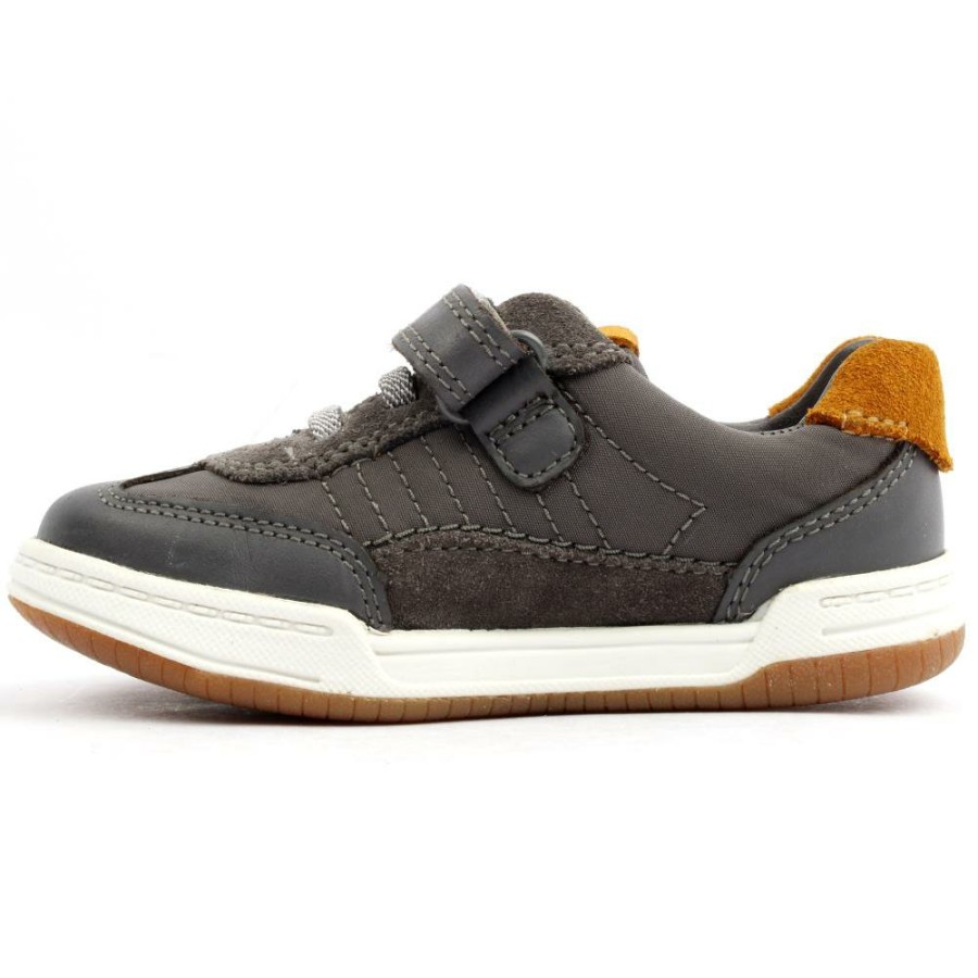 Kids Clarks | Fawn Family T Velcro Shoe - Grey G