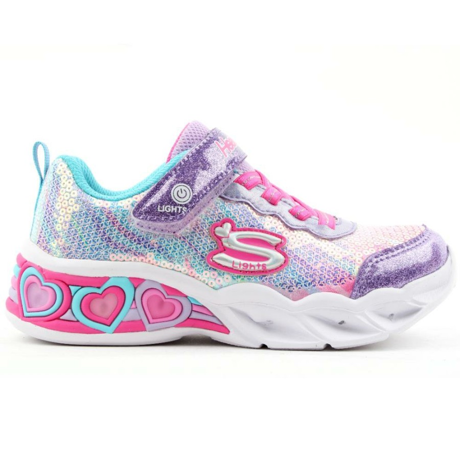 Kids Skechers | 302313L Junior Runner - Purple Multi