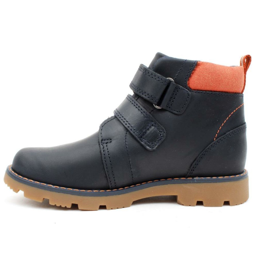 Kids Clarks | Heathstrap K Boot - Navy G