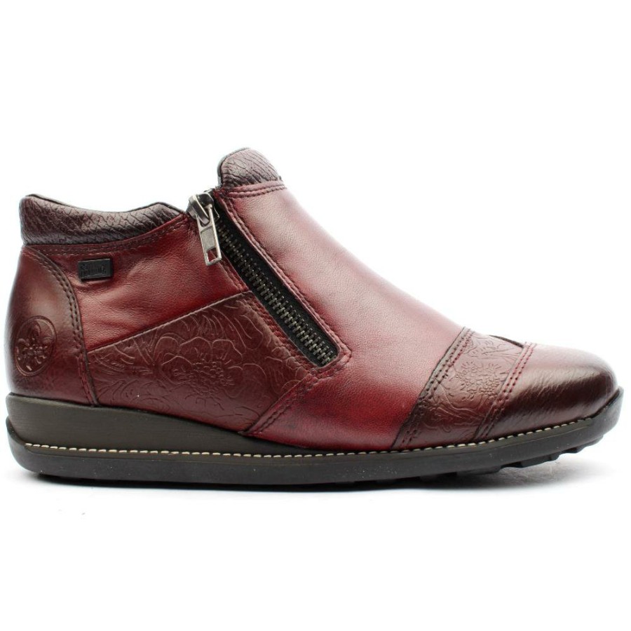 Women Rieker | 44281 Zip Boot - Wine