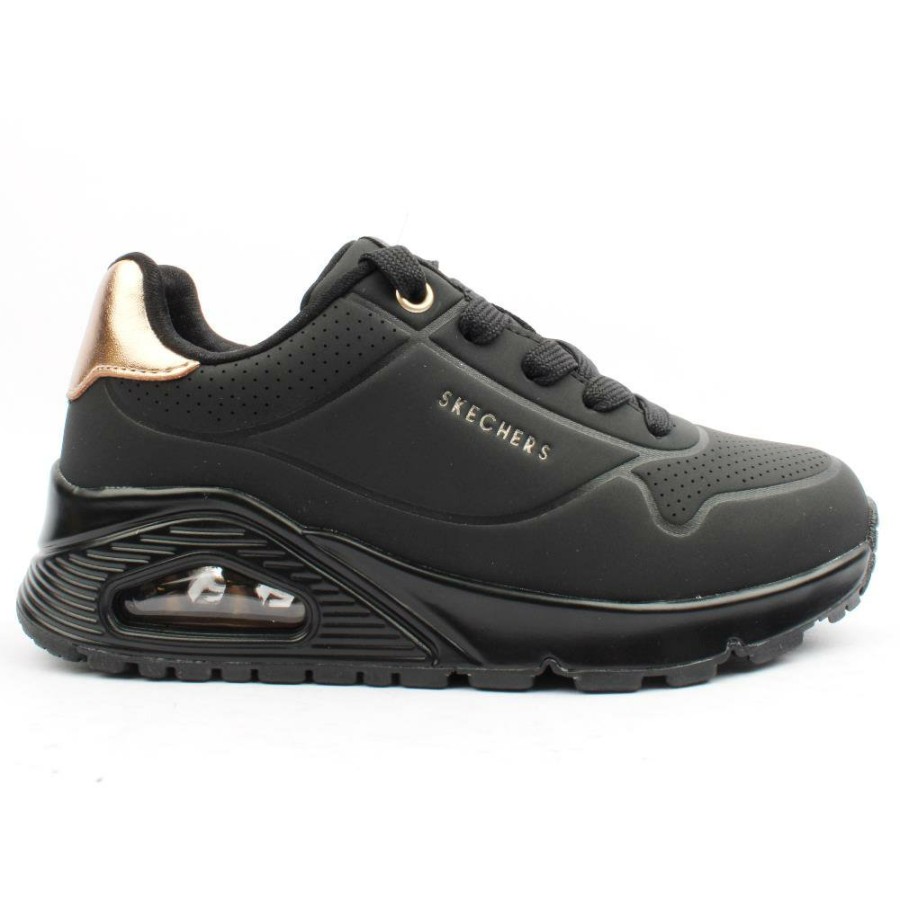 Kids Skechers | 310545L Trainer Uno - Black Black