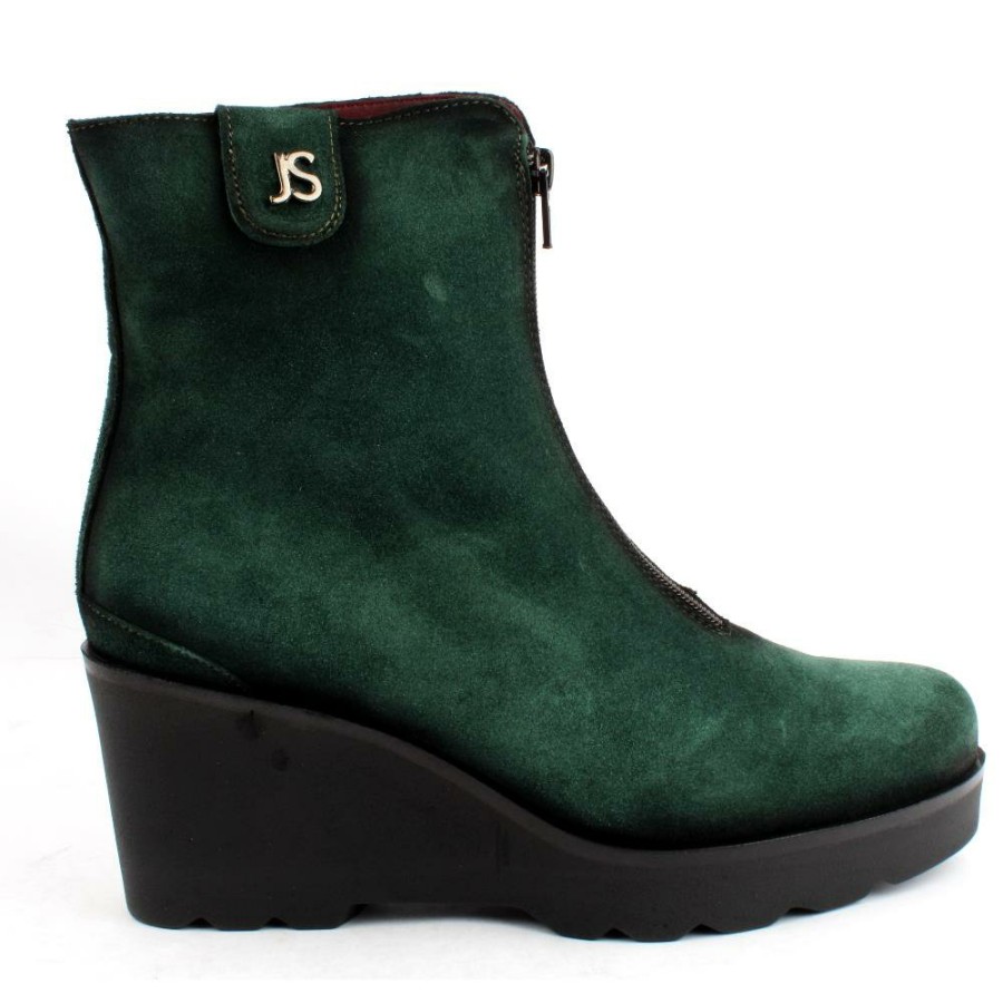 Women Jose Saenz | Zip 7227 Boot - Green