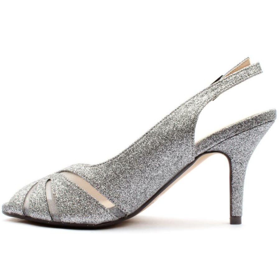 Women Lunar | Flr046Sariyah Peep Toe Sandal - Pewter