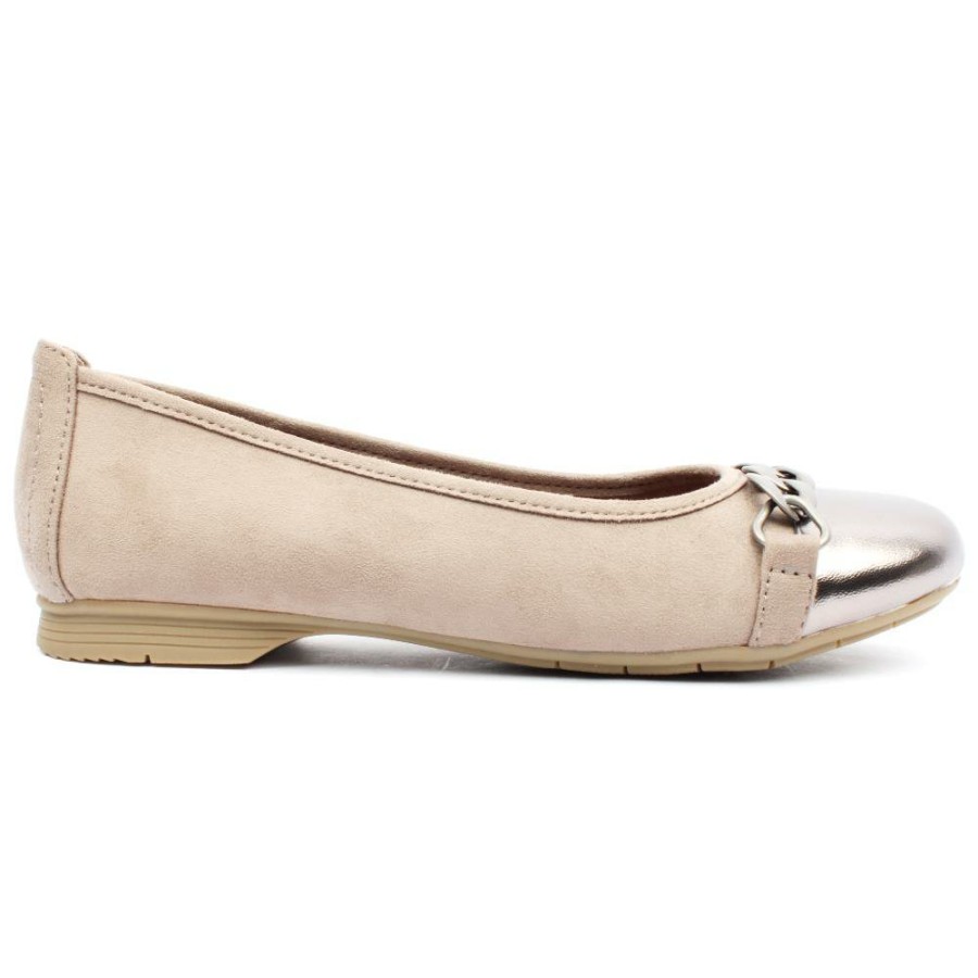 Women Jana | 22165 Pomp Shoe - Stone