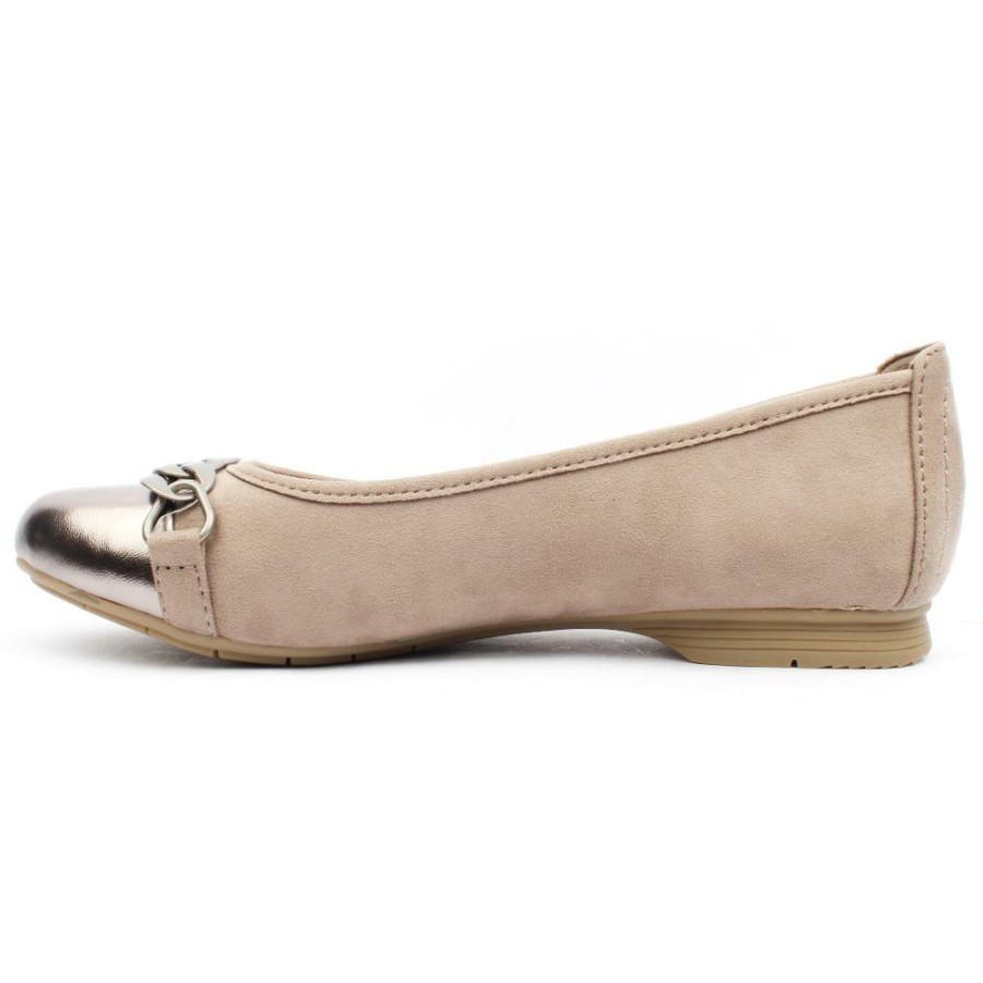 Women Jana | 22165 Pomp Shoe - Stone