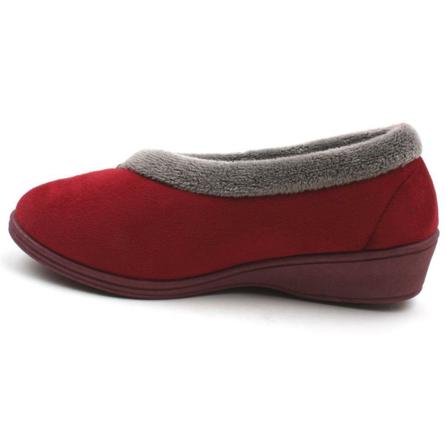 Women Kylebay | Ladies Sandra Slipper - Burgundy