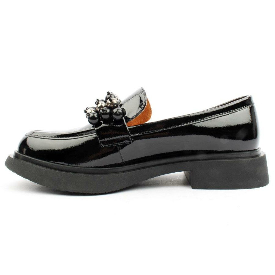 Women Loretta Vitale | B814 Slip On Shoe - Black Patent