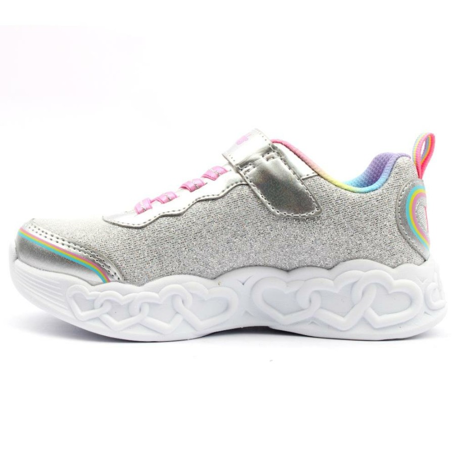 Kids Skechers | 303751L Junior Trainer - Silver Multi