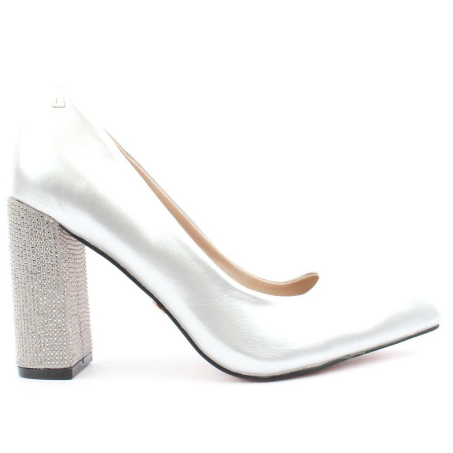 Women Una Healy | Evening Star Court Shoe - Silver