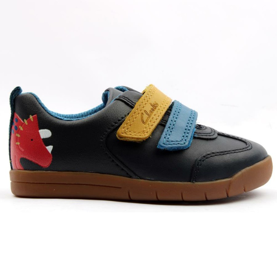 Kids Clarks | Den Play T Shoe - Navy Leather H