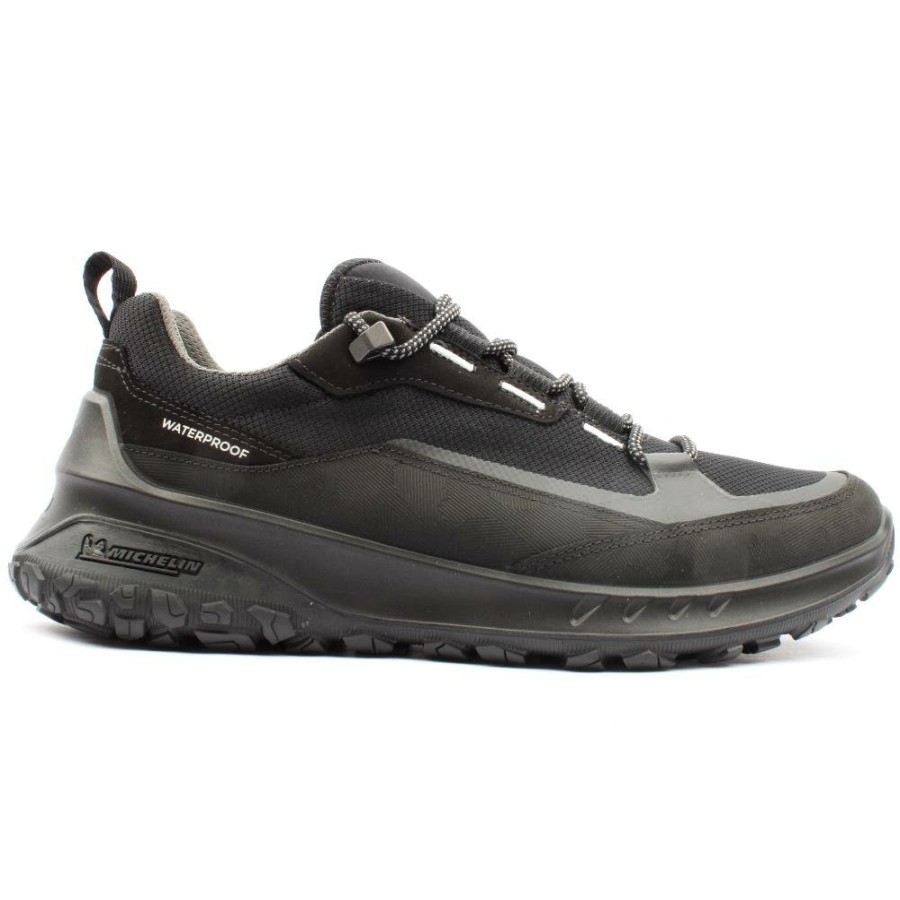 Men ECCO | 824254 Laced Shoe - Black Black