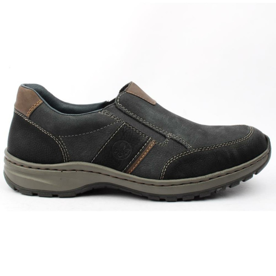 Men Rieker | 03356 Slip On Shoe - Navy