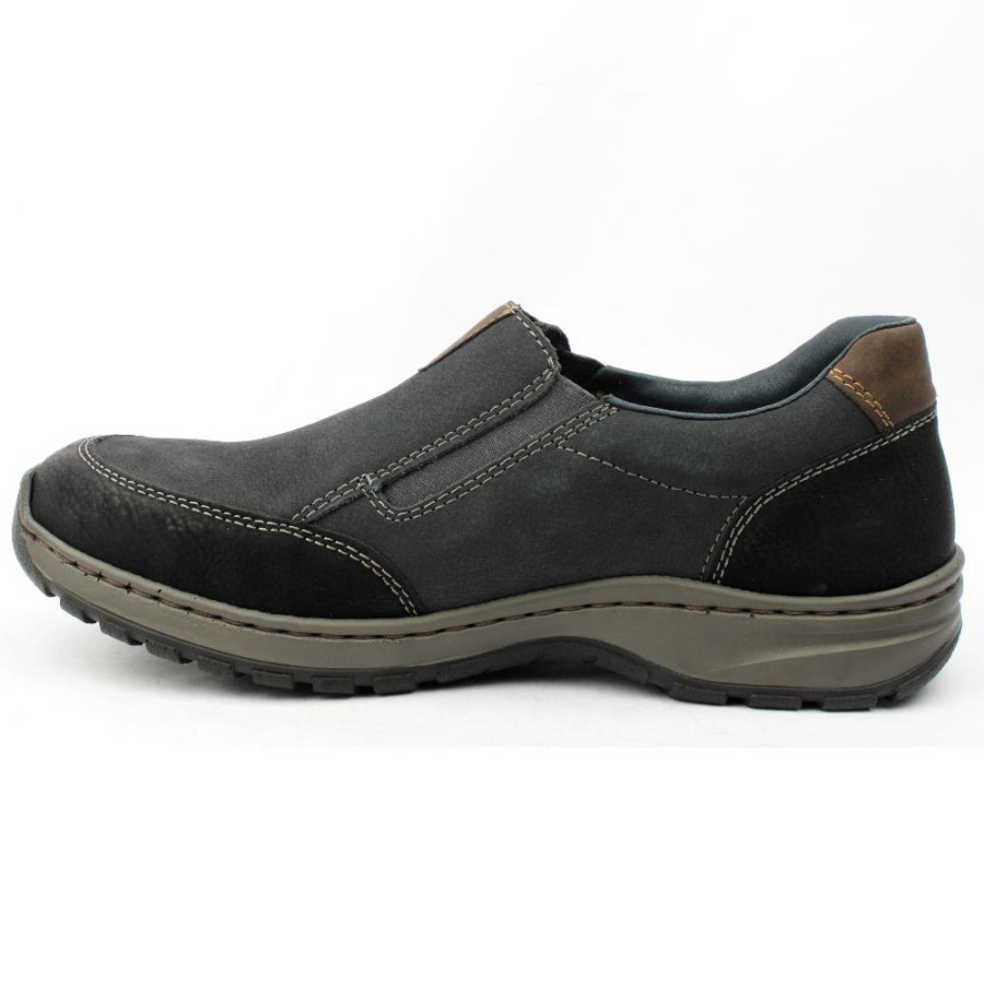 Men Rieker | 03356 Slip On Shoe - Navy