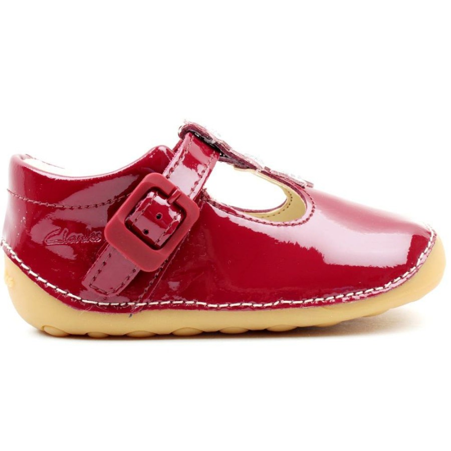 Kids Clarks | Tiny Flower T Prewalker - Cherry F