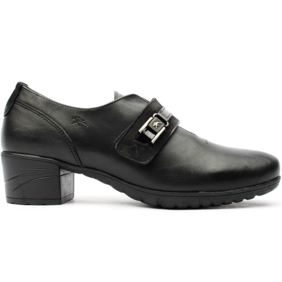 Women Fluchos | F0587 High Front Shoe - Black