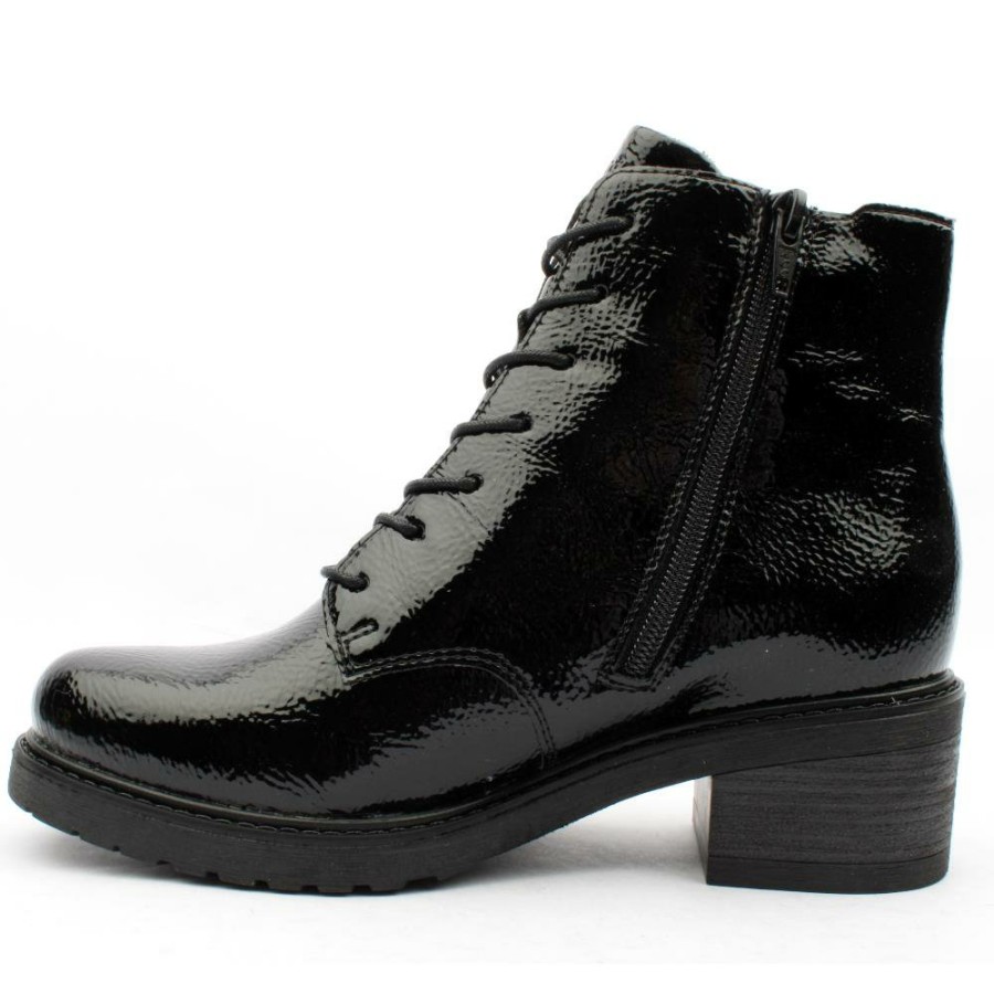 Women Remonte | D1A72 Laced Boot - Black