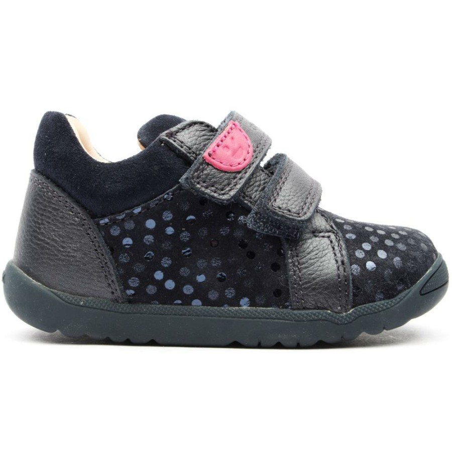 Kids Geox | B164Pa Velcro Shoe - Navy Pink