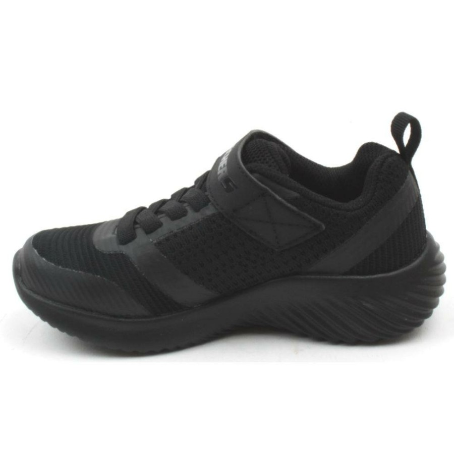 Kids Skechers | 98302L Junior Runner - Black Black