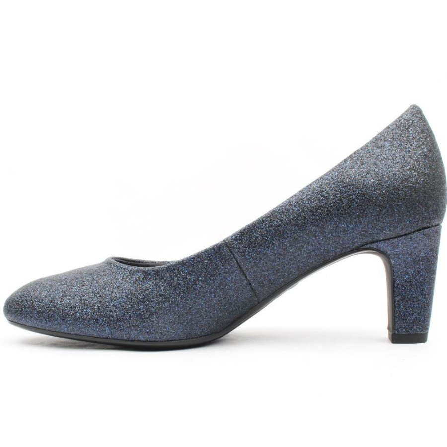 Women Tamaris | 22419 Court Shoe - Navy Sparkle