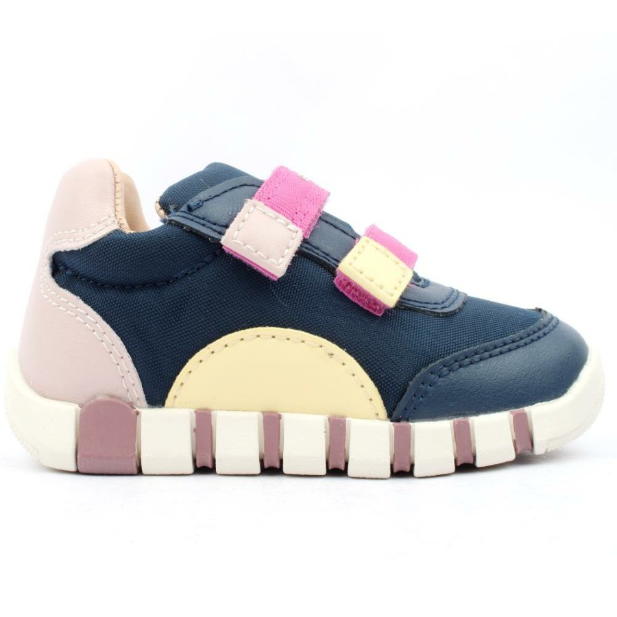 Kids Geox | B3558A Velcro Shoe - Navy Pink