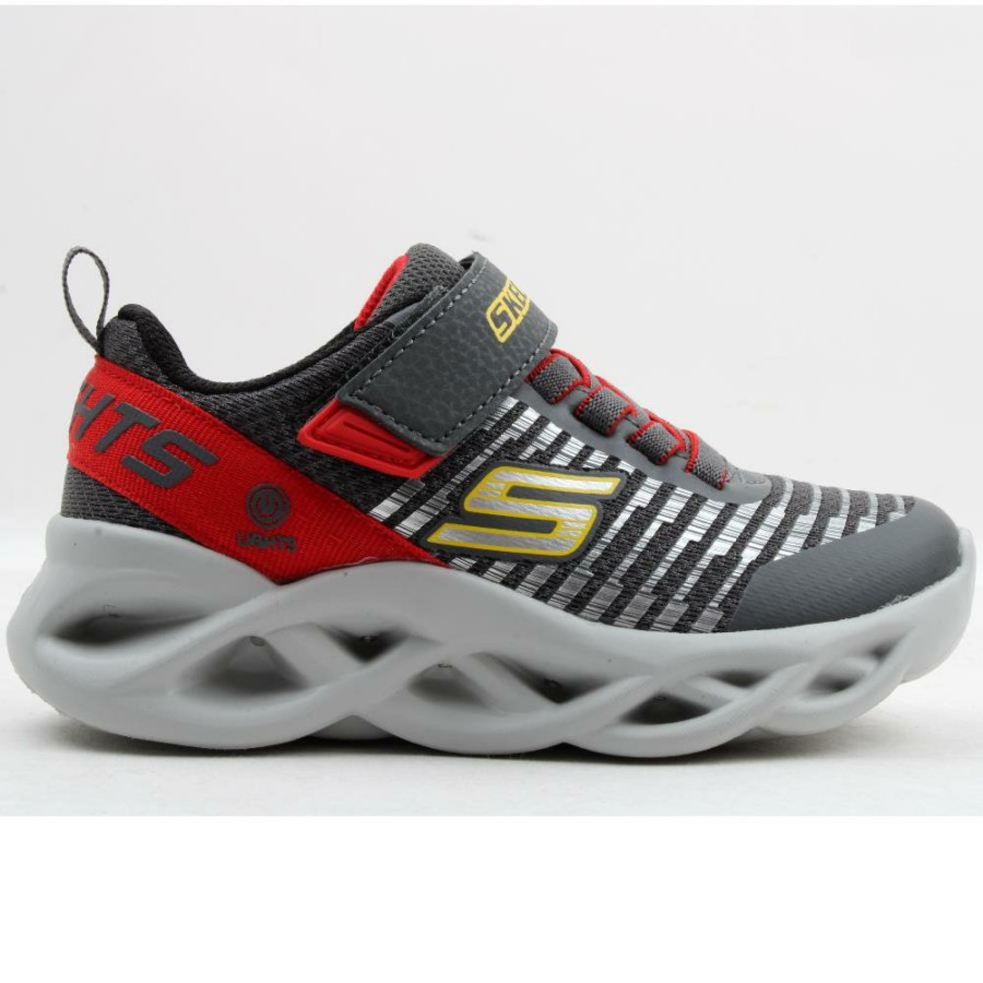 Kids Skechers | 401650L Twisty Brights - Charcoal