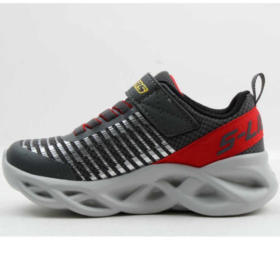 Kids Skechers | 401650L Twisty Brights - Charcoal