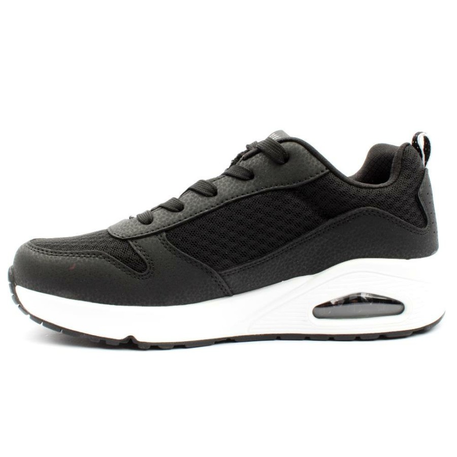 Kids Skechers | 403667L Junior Trainer - Black/White