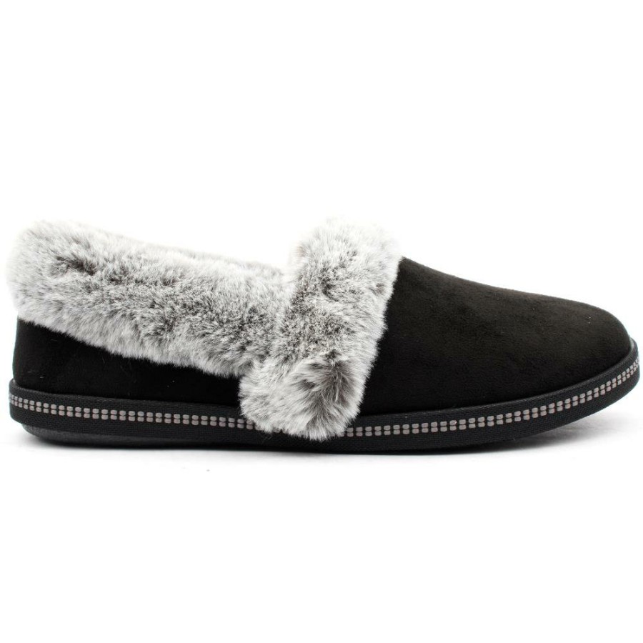 Women Skechers | 32777 Slipper - Black