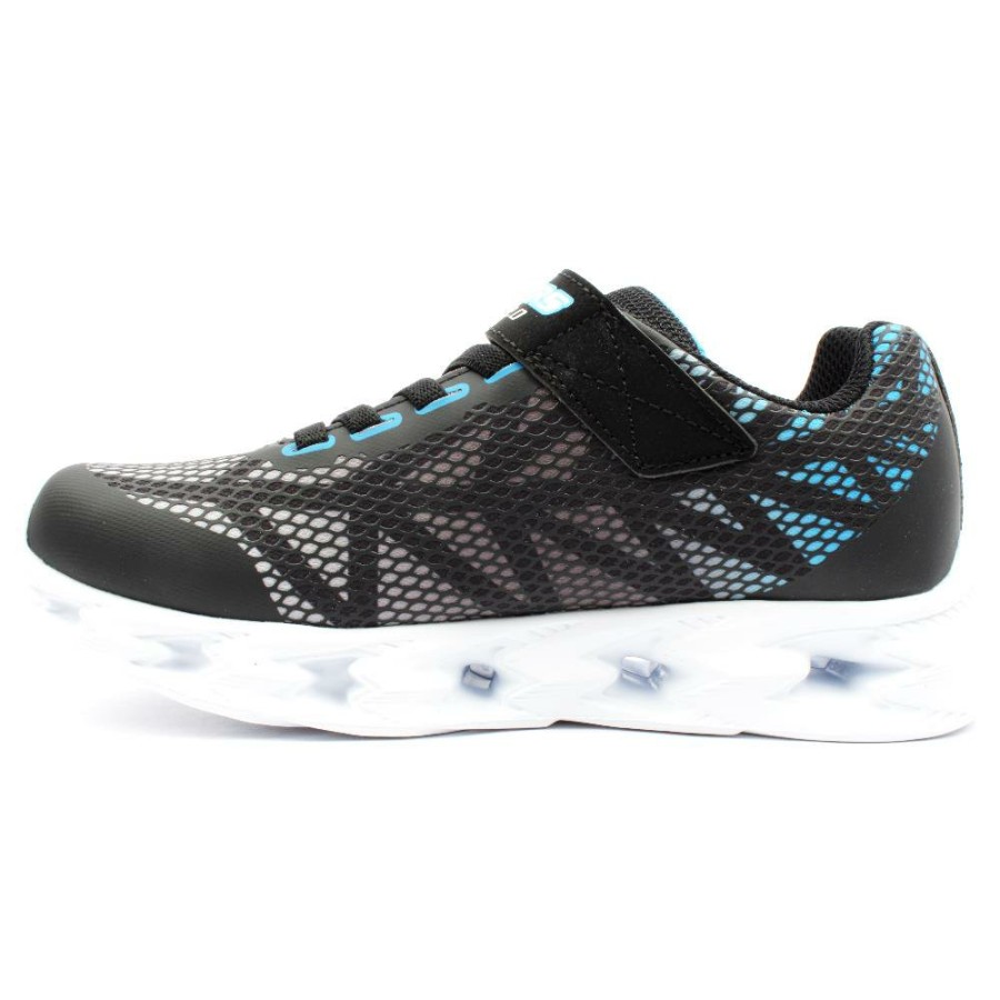 Kids Skechers | 400602L Junior Trainer - Black Blue