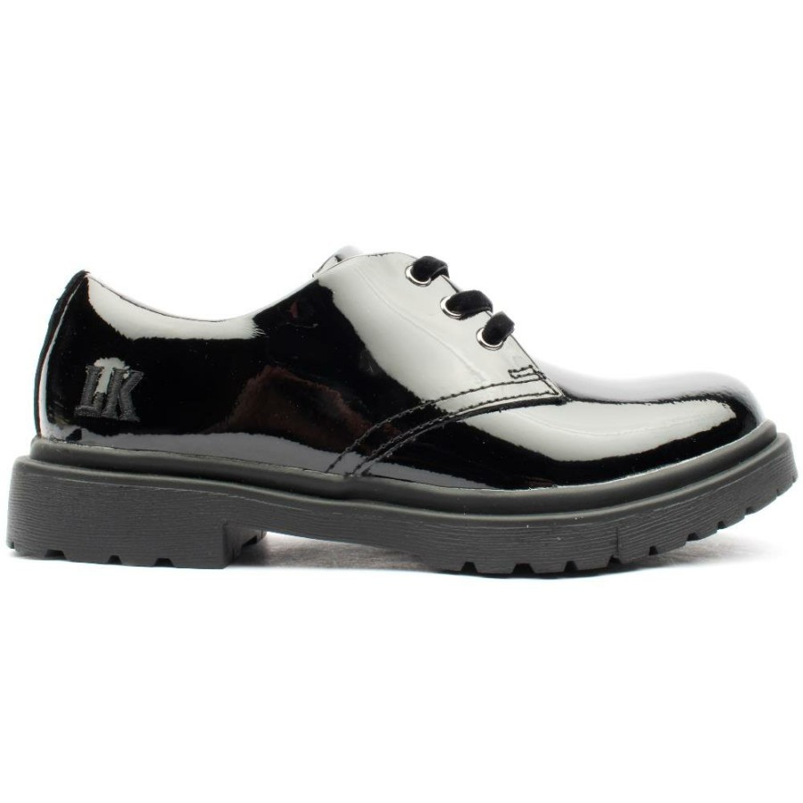 Kids Lelli Kelly | Lk8654 Laced Shoe - Black Patent