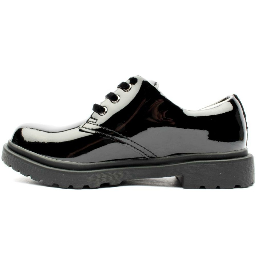 Kids Lelli Kelly | Lk8654 Laced Shoe - Black Patent