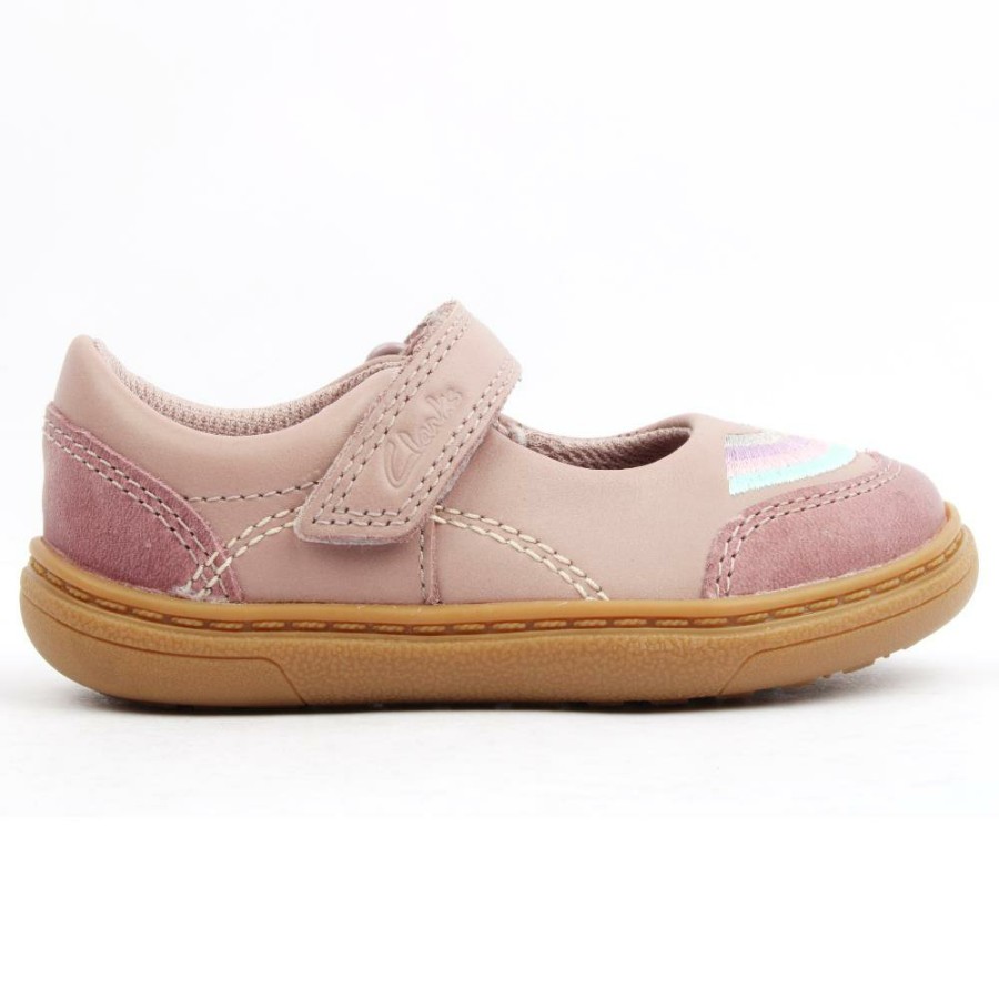 Kids Clarks | Flash Prize T Shoe - Duskypink G