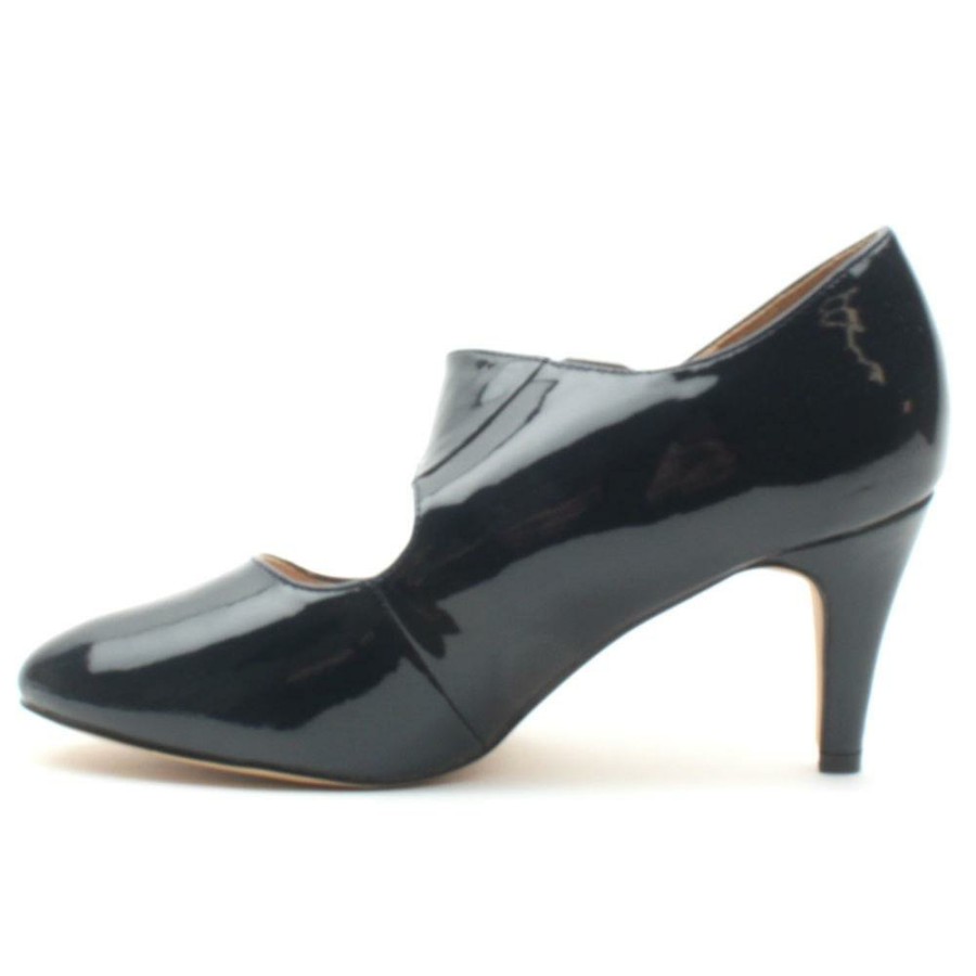 Women Lotus | Laurana Strap Shoe - Navy Patent